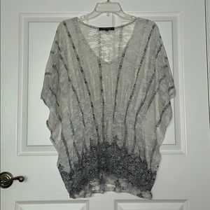 Black and white Lace top